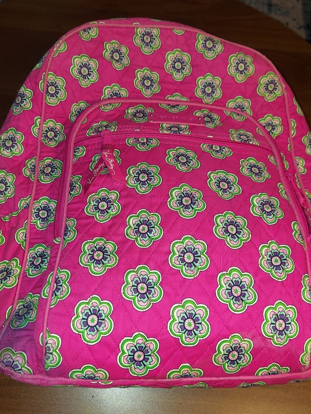 Vera Bradley Campus Backpack, Pink Swirls